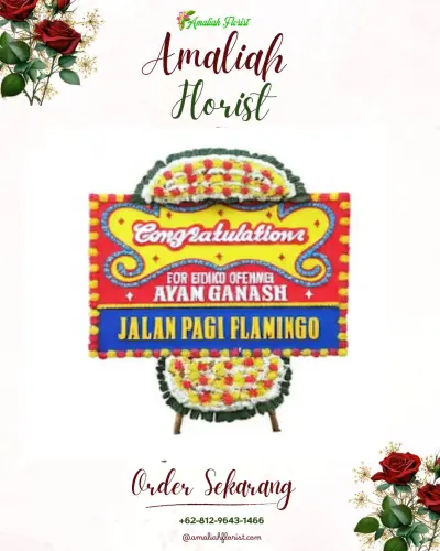 Bunga Papan Congratulation di Karang Pamulang